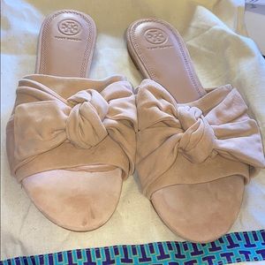 Tory Burch nude slides in 9.5 New in Box